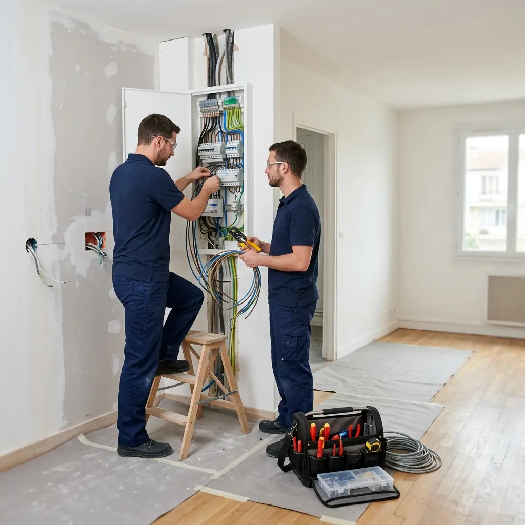Comment se déroule la rénovation électrique à Romainville ?