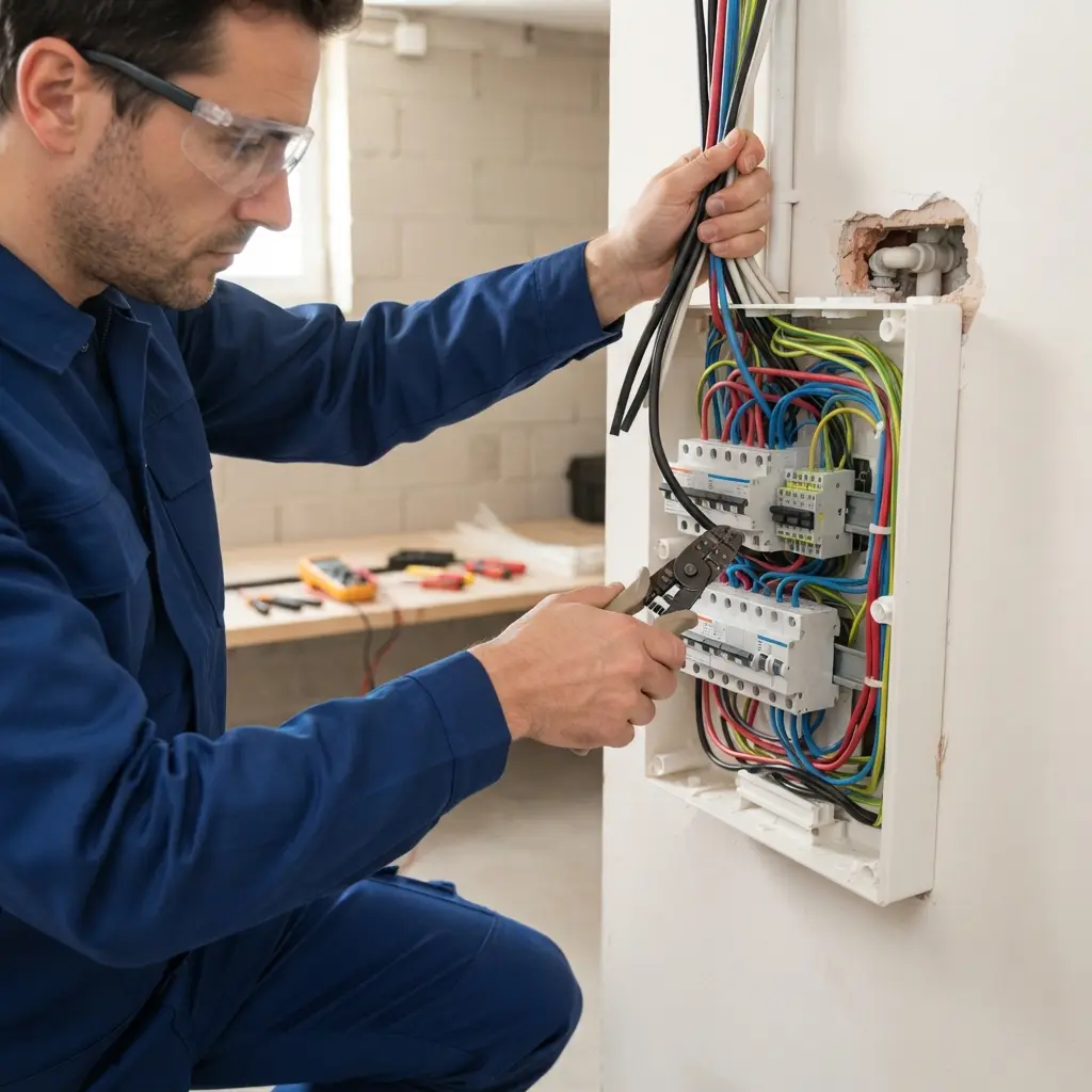 Comment se déroule l’intervention de rénovation électrique à Vaujours ?