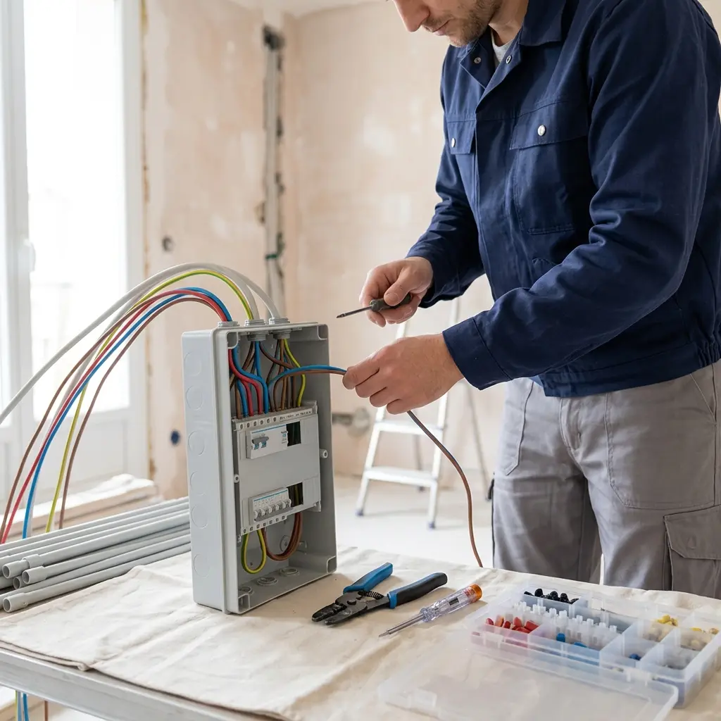 Comment se déroule l’intervention de rénovation électrique à Saint‑Ouen‑l’Aumône ?