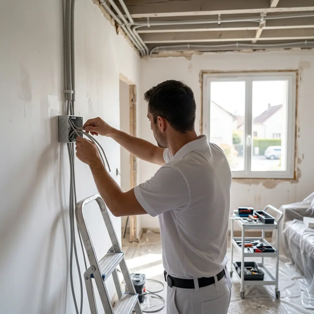 Comment se déroule la rénovation électrique à Persan ?