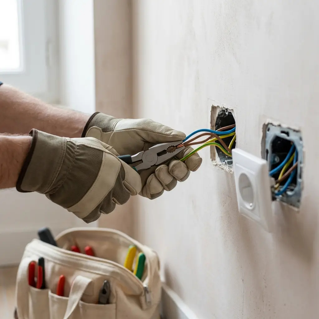 Comment se déroule l’intervention de rénovation électrique à Auvers-sur-Oise ?