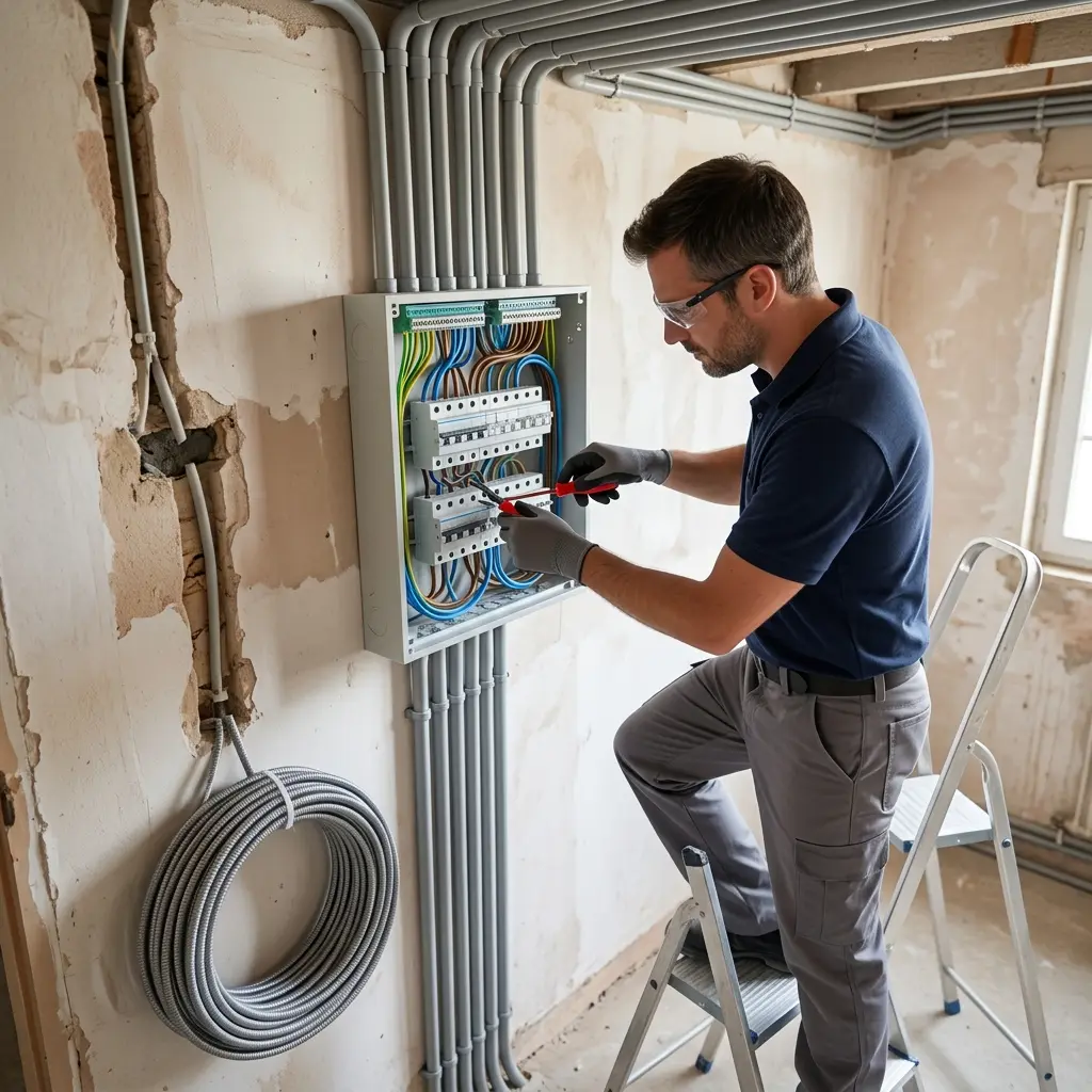 Notre approche méthodique en rénovation électrique à Andilly