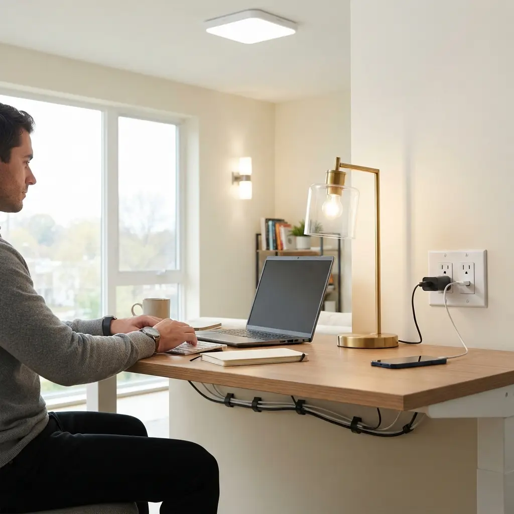 Éclairage et prises : comment adapter vos locaux au télétravail