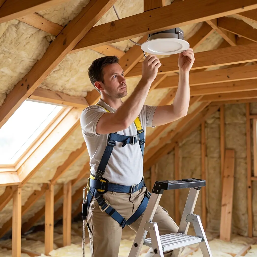 Rénovation électrique : comment améliorer l'éclairage de ses combles