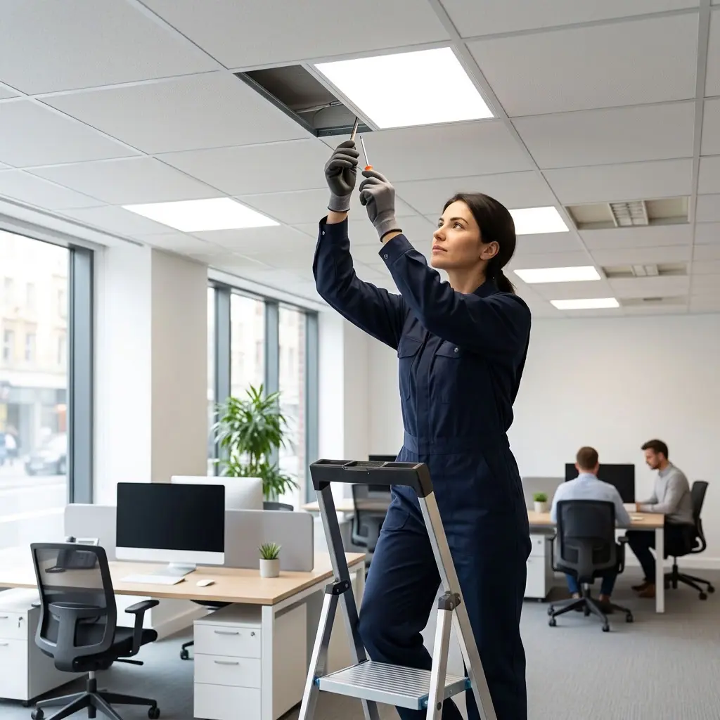 Rénovation électrique : optimiser l'éclairage de ses bureaux